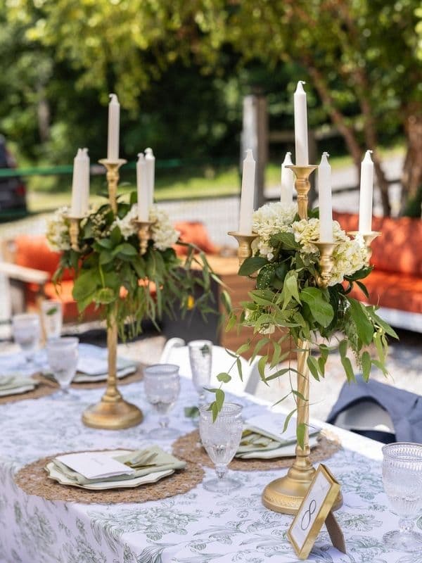 A coordinated table-and-decor bundle — the kind of curated set you can rent as one look.